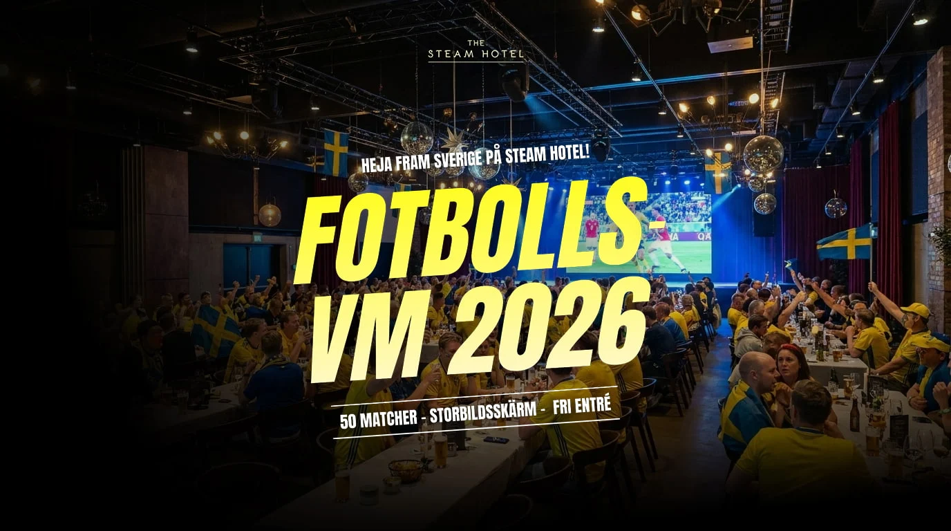 Fotbolls VM 2026 på Steam Hotel