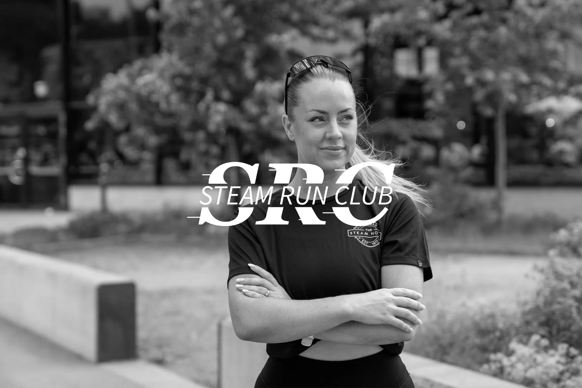 Steam Hotel Run Club med Jaqueline